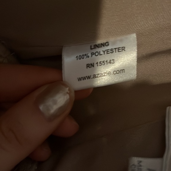 Azazie Deandra Taupe Bridesmaid Dress - Picture 13 of 16